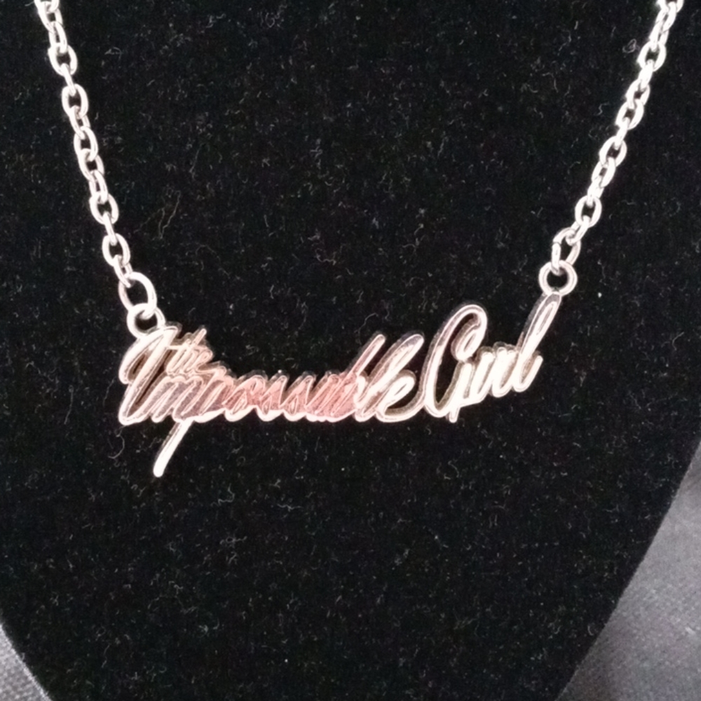 BBC Dr Who The Impossible Girl Silvertone Necklace